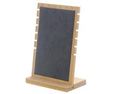 Vetrina del banco di mostra dei monili di bambù di Bocar per la collana 1 nero(ZZ-1-black)