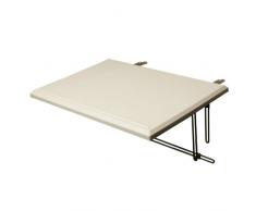 Dario Tools CMB405530 - Tavolo da Balcone a ribalta, 60 x 40 cm, Colore Bianco