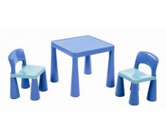 Liberty House, Tavolino per bambini, con 2 sedie, Blu (blau)