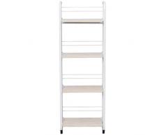 Carrello salvaspazio per addio al nubilato, carrello da cucina, carrello pieghevole a 4 ripiani, per sala da pranzo, 4 ripiani