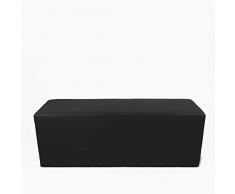 Arketicom Horizon Pouf Panca Poggiapiedi in Ecopelle e Poliuretano Espanso Rigido ad Alta Densita Colore Nero (puf Puff pouffe Seduta) Misura 42H x 42L x 84L cm