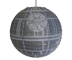 Groovy Star Wars Morte Nera Copri Lampada di Carta da Soffitto, Grigio, 30 x 30 x 30 cm