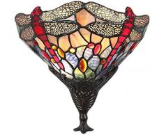 BBG Luci per parete, Applique da parete in vetro Sconce Lampade per lampade vintage Sensazione romantica Design retrò Sala da pranzo moderna Glow Kids Applique da parete in metallo, Lampade da parete