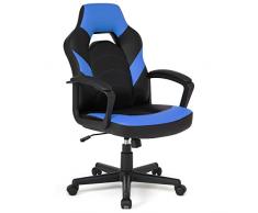 IntimaTe WM Heart Sedia Gaming, Sedia da Gioco ergonomica, Sedia da Scrivania per Adulti, Sedia da Ufficio Girevole, Sedia da Computer, con Meccanismo dInclinazione, Blu