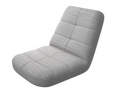 bonvivo Easy Lounge, Sedia Pieghevole Regolabile con Schienale, Sedia Portatile per Casa o Ufficio Ideale Come Poltrona Relax da PC o Cuscino da Meditazione e Yoga - Disponibile in Blu e Grigio