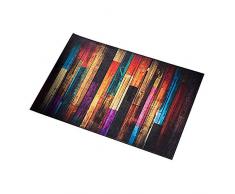 Amasawa Tappetino per Il Bagno,Zerbino Antiscivolo per Tappeti da Cucina,Tappetino da Cucina Antiscivolo ad Asciugatura Rapida Tappetino da Bagno (Strisce Colorate, 40 x 60 cm)