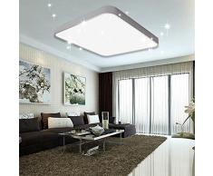 VGO® 60W LED Luce di Soffitto Plafoniera Bianco Freddo Cielo Stellato Soggiorno Lampada da Cucina Luce Illuminazione a Soffitto Pannello Lampadario Ultraslim Camera da Letto Sala da Pranzo Risparmio Energetico