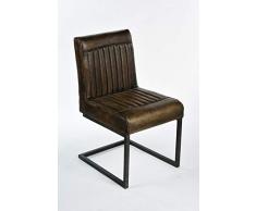 Way Home Store Sedia Industriale Sala da Pranzo Ecopelle Vintage Industrial Salotto Loft Modello Martin
