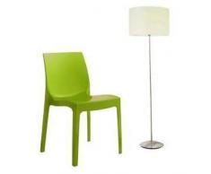 Grandsoleil, Upon Ice Higlopp - Sedia impilabile, in policarbonato, 54 cm x 52 cm x 81 cm, colore: verde lucido