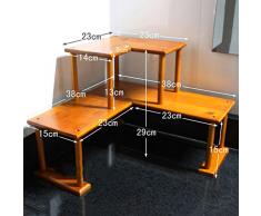 PENGFEI Spice Rack armadietto Scaffale Scaffali Mensola Della Cucina Rack Cornice Ad Angolo Bagno Studio Multifunzione Legnoso 2 Colori, 2 Strati, 38 * 38 * 29 Cm Portaoggetti Salvaspazio
