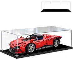 Teca Vetrina Espositiva in Acrilico per (Ferrari Daytona SP3) Modello - Compatibile con Lego 42143 - Teca Vetrina (Solo Vetrina, Senza Modello) E,2MM