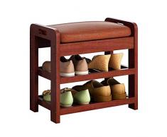 Wlylyhjy Cambiare Scarpe Panca con Attenuato Seduta Ecopelle Durevole Top Scarpe Panchina per Ingresso di Immagazzinaggio dei Pattini Dellorganizzatore Rack