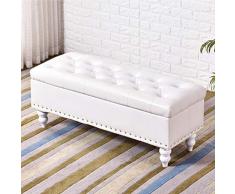 Pouf Panca Ottomana Pieghevole Scarpe Panca Poggia Piedi, Imbottiti Bagagli Petto Di Cuoio Di Immagazzinaggio Del Pattino Banco Poggiapiedi Pouf Bagagli Divano Sgabello ( Colore : B , Size : 90cm )