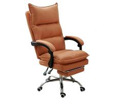 XIaoHESHop Sedia da ufficio, Schienale alto Ergonomica Sedia da scrivania con funzione di inclinazione e bracciolo, Girevole Sedia operativa per ufficio, studio, bagno, camera da letto