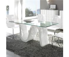 Tavolo da pranzo in vetro temperato Romy