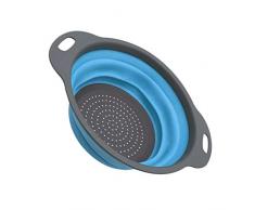 Sunlera Pieghevole Wash Colander Frutta Verdure di Lavaggio Carrello da Cucina Pieghevole Strainer