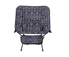 Camping sedia, compatto, leggero, pieghevole con tasche laterali, piedi lunghi, spallacci | zaino, campeggio, parco, coloniale (35.0 cm * 23,0 cm * 48,0 centimetri)
