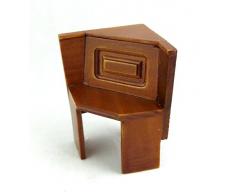 Casa Delle Bambole 1:12 Mobili Sala Da Pranzo Cucina Noce Nook Panca Di Seduta Ad Angolo