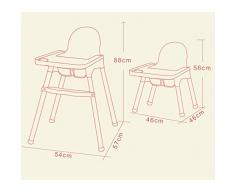 MUTANG Seggiolone trasformabile, Set 2 in 1 Tavolo e Sedia, Seggiolone, Mobili per Bambini da Bambino, Alimentazione per Bambini con Vassoio e portabicchieri (Color : Style C)