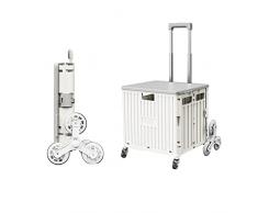 Carrello Della Spesa Grande Capacità 45/65L Scatole Portaoggetti Tavolo Da Picnic Utilizzato Come Sedile Convertibile In Carrello For Condomini Appartamenti ( Color : M Climbing Wheel , Size : 45L )