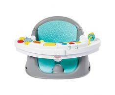Infantino Music & Lights 3 in 1 Discovery Seat & Booster - Rialzo per seggiolone e sedia da pranzo per bambini in crescita - Con giocattoli e vassoio snack - Per neonati e bambini piccoli