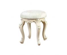 LXESWM Panca Ottomana Trucco Sgabello Poggiapiedi spogliatoio di Cuoio Sgabello Intagliato Sgabello Divano Sgabello Scarpe da banco