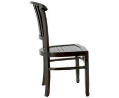 Heim-Möbel Dining Chair CANTIK antico, sedia Teak massiccio scuro, sedia da pranzo, sedia cucina, Teak IVEY