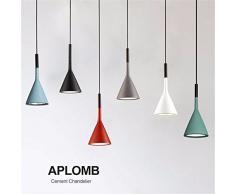 Moderno luci pendente Sala da Pranzo Arte Lampadari Lampade pensili Ristorante Bar Caffetteria Home Lighting ferro resina+E14 titolare,grigio