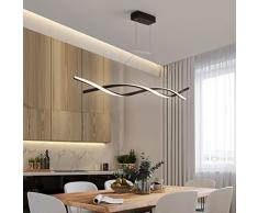 Cblbser Lampadario LED Sospensione Lampadario da Cucina Tavolo Regolabile in altezza lampada ristorante Dimmerabile Lampada con Telecomando 3000-6500K per Soggiorno Pranzo Studio Plafoniera