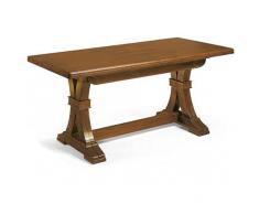 Mar.c.a. Design - Tavolo Fratino Allungabile Arte Povera Classico Noce Scuro cm 180x85x75 H