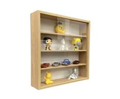Decographics | Vetrina da collezione per figure da decorazione | Collezioni, Scaffalature espositive, espositore di profumi, automobiline, smalti (Melamina legno)