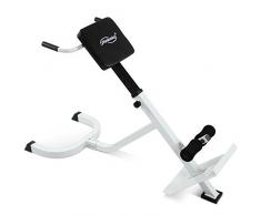 Physionics® Panca per Schiena e Addominali - Altezza Regolabile (6 Livelli), Inclinazione 45 °, Carico Massimo 120 kg - Panca Romana, Iperestensione, Allenamento dei Dorsali