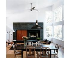 Lampadari, lampadari sospesi dal soffitto regolabile in metallo, lampadari sospensione industriale e vintage, con lampada LED E26 / E27, altezza regolabile. Lampadario paralume led per ristorante, cucina, sala da pranzo, caffè