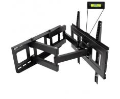 Tectake Supporto universale staffa parete muro TV LCD TFT LED inclinabile e girevole Vesa 50X50 fino 400X400 portata massima: 100kg 32-55" distanza dalla parete 7cm