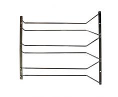 Elegante Porta Calici Vino da Sottopensile da Kurtzy - Espositore Cremagliera in Metallo per Calici da Cucina Soggiorno Casa Bar- Supporto Scaffali Bicchieri Vino Champagne Bancone