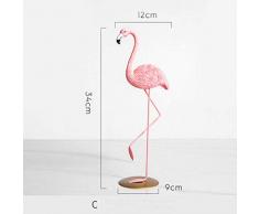 Mestieri creativi di buon auspicio Vetrina del negozio di mobili in stile nordico, decorazione vetrina, esposizione creativa di artigianato di fenicotteri animali per soggiorno camera da letto scrivan