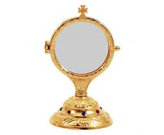 Holyart Teca Esposizione su Base in Fusione con Pietre h 15 cm
