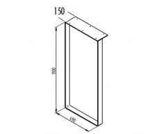 Pattino TABLON per una bancone Bar in resistente, acciaio cromato/tavolo base/tavolo da incasso/tavolo base con ampia piastra di ancoraggio