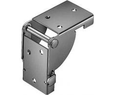 1 Paio - GedoTec Cerniera pattina Staffa sostegno ribalta della tabella di falda pieghevole per Gambe tavolo e Panchine Acciaio zincato piedi 38 x 38 mm Qualità del marchio Zona living