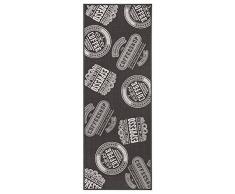 andiamo Tappeto da Cucina Coffee Shop passatoia Ponte a Pelo Corto Tappeto Oeko Tex 100 Tappeto da Cucina, Poliammide (67 x 250 cm, Grigio Antracite)