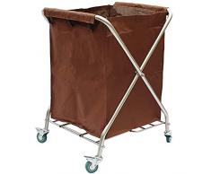 Carrello ospedaliero, portarifornimenti, carrello portabiancheria pieghevole con freno, carrello portabiancheria pieghevole, carrello per la raccolta di hotel, carrello per il servizio in camera