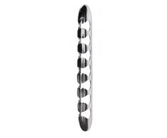 Wohnling wl1.396Â Design Scaffale per Vino per 7Â Bottiglie per Montaggio a Parete, in Alluminio, Argento, 10Â x 13Â x 102.5Â cm
