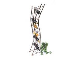 DanDiBo Scaffale per Vini Art.244 Porta-Bottiglie 125 cm Porta-Bottiglie Scaffale per Bottiglie in Metallo