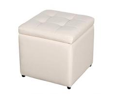 GXDHOME Poggiapiedi Contenitore Sgabello di Stoccaggio Cambia Panchina Sgabello di Stoccaggio Semplice Moderno Divano Piede Panchina Scarpe Sgabello in Pelle (Colore : C)