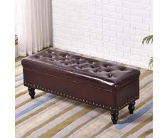 Pouf Panca Ottomana Pieghevole Scarpe Panca Poggia Piedi, Imbottiti Bagagli Petto Di Cuoio Di Immagazzinaggio Del Pattino Banco Poggiapiedi Pouf Bagagli Divano Sgabello ( Colore : C , Size : 90cm )