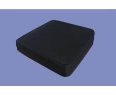 Supply24, RG 85, Cuscino in Gel per Sedia, Imbottitura antidecubito, 40 x 40 x 10 cm, Nero
