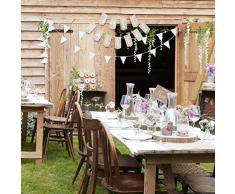 Ginger Ray Wooden sposo e sposa reception Day sedia segni – rustico Country