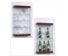VM ART DESIGN GLASS BY VETRERIA MICELI VETRINETTA da Parete MOD. VMBR6T (CILIEGIO)