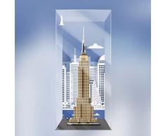 Vetrina acrilica Lego 21051 21052 Custodia trasparente antipolvere per Lego 21019 La serie di edifici è esclusiva (nessun modello di blocco) (21046)