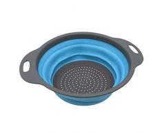Morelyfish Pieghevole Wash Colander Frutta Verdure di Lavaggio Carrello da Cucina Pieghevole Strainer
